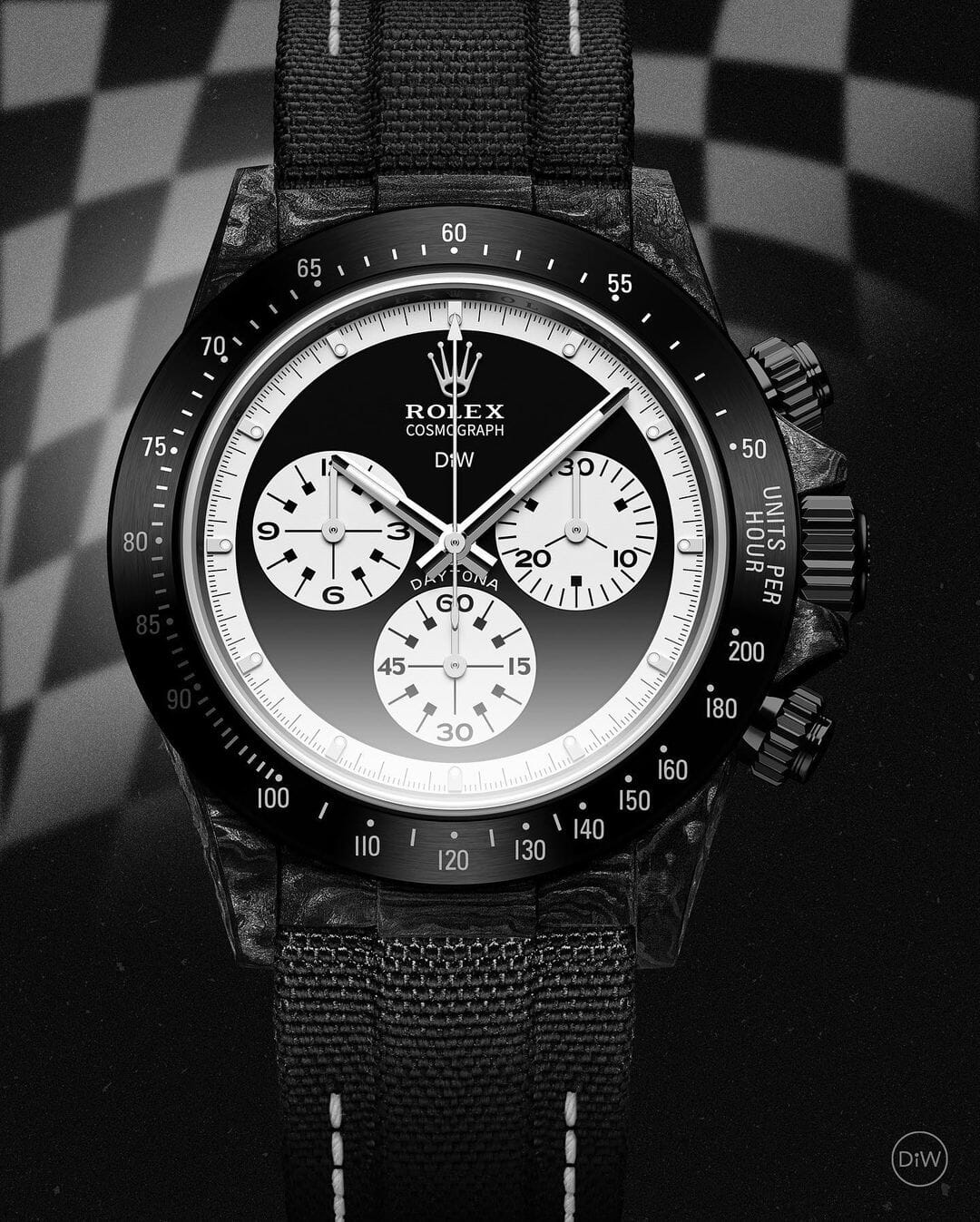 碳纖 DiW 勞力士 地通拿 Rolex Daytona PAUL NEWMAN BLACK DLC | WORLDTIMER