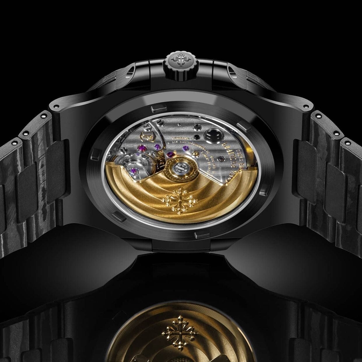 NTPT Carbon Patek Philippe DiW Nautilus 5711 BLACK GRAIL 百達翡麗 金鷹5711 | WORLDTIMER