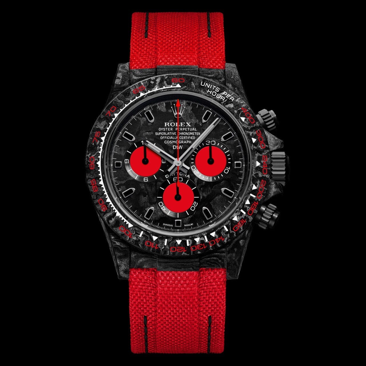 Rolex DiW Daytona CARBON RED UNIQUE 勞力士 地通拿 DiW | WORLDTIMER