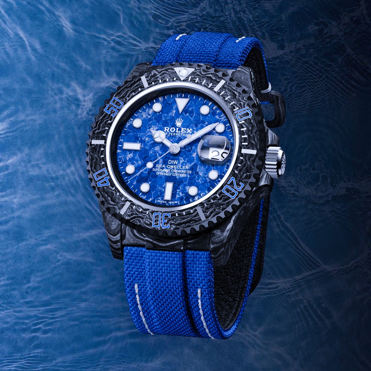 NTPT Carbon DiW Rolex Sea Dweller OCEAN BLUE 勞力士 海使型 DiW | WORLDTIMER
