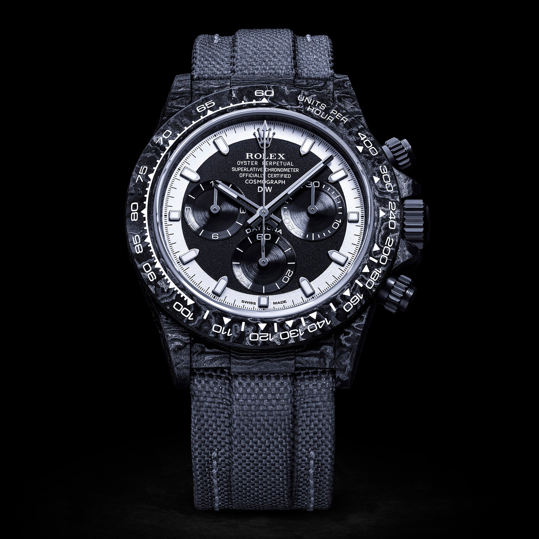 NTPT Carbon Rolex DiW Daytona CREAM INVERT 勞力士 地通拿 DiW | WORLDTIMER