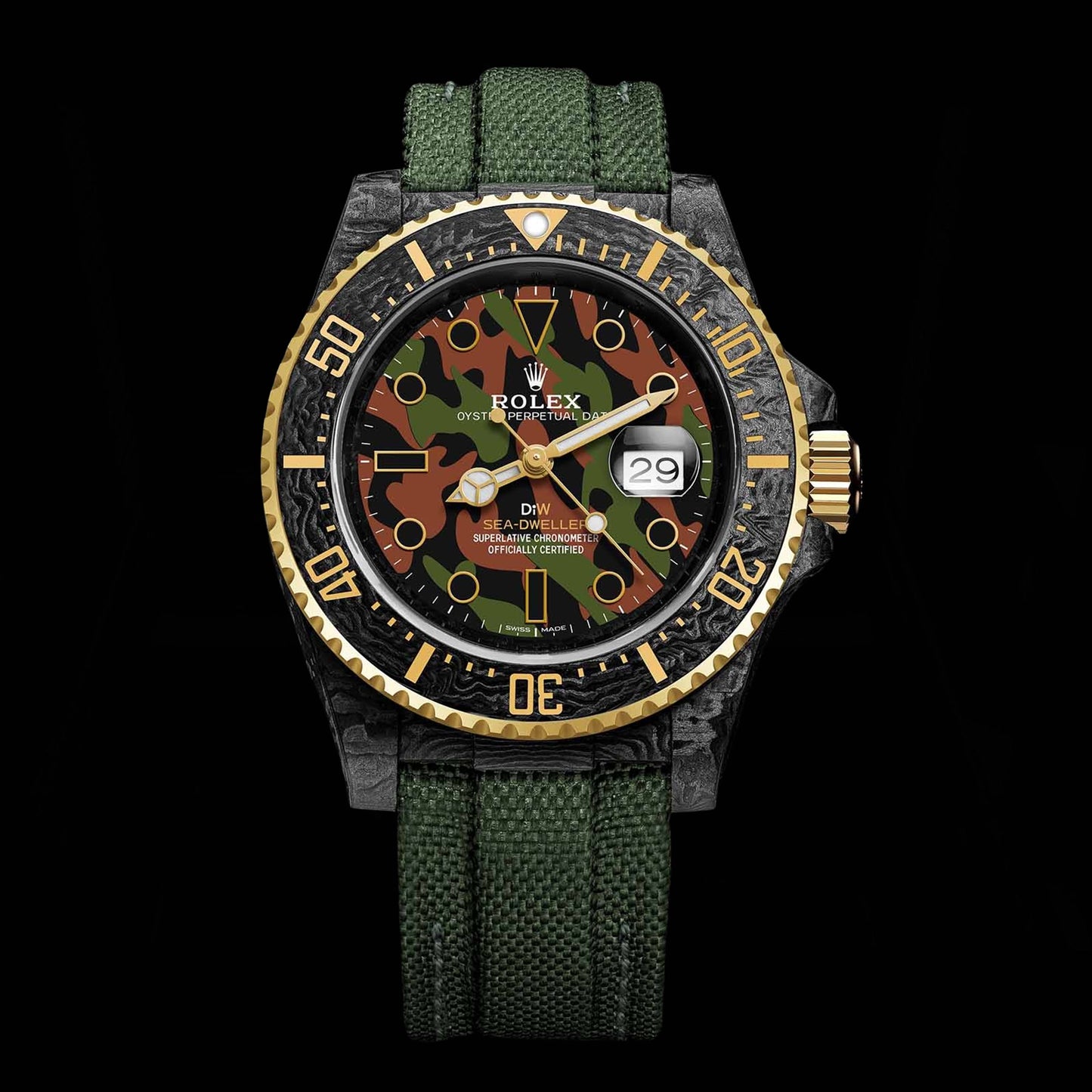 NTPT Carbon DiW Rolex Sea Dweller MILITARY 勞力士 海使型 DiW | WORLDTIMER