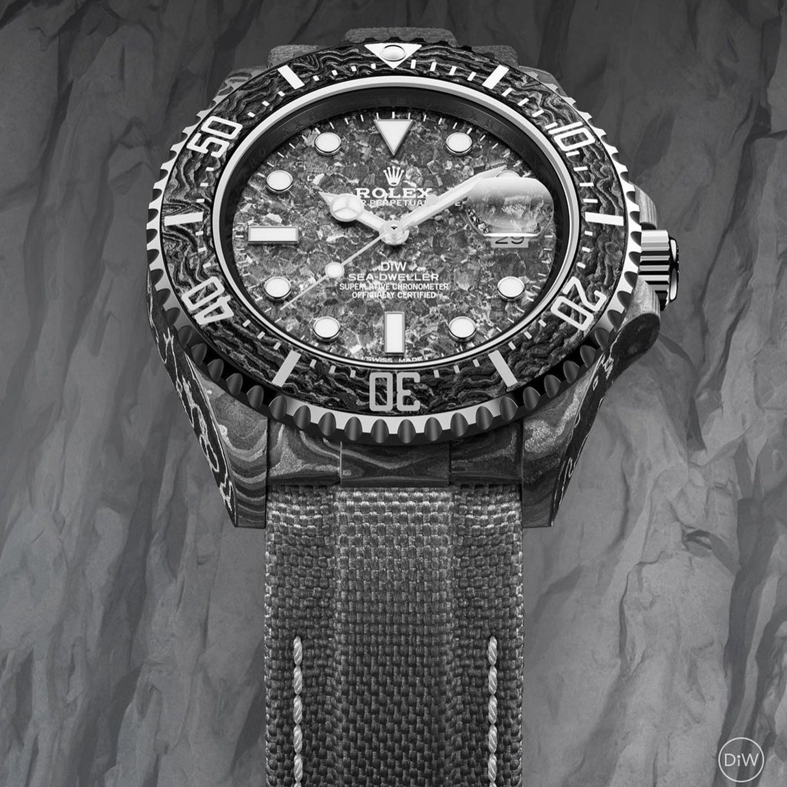 NTPT Carbon DiW Rolex Sea Dweller STONE GRAY 勞力士 海使型 DiW | WORLDTIMER