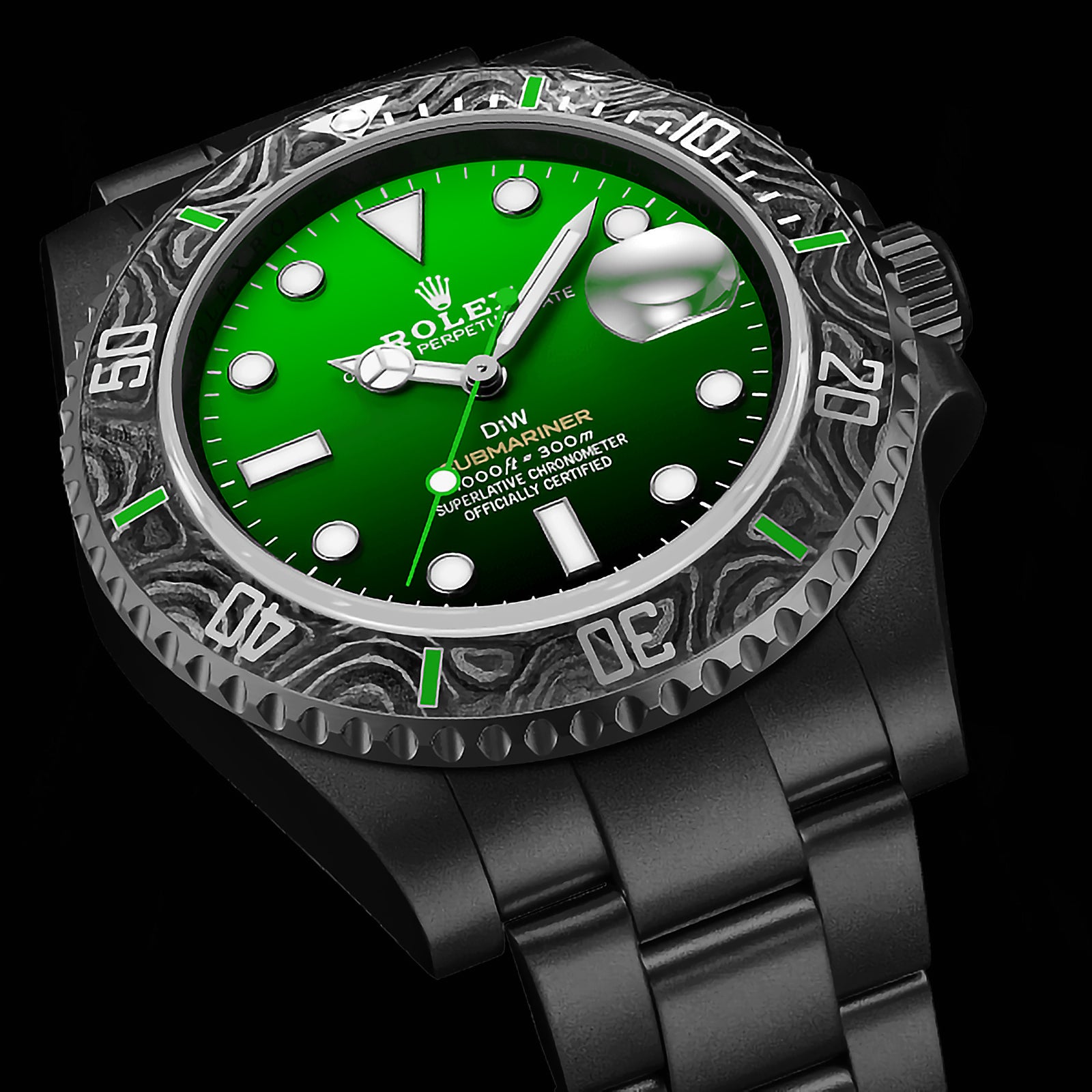 Rolex DiW Submariner PARAKEET 勞力士水鬼 | WORLDTIMER