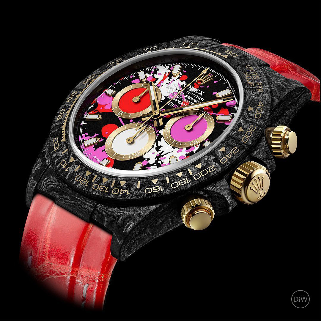 NTPT Carbon Rolex DiW Daytona MOTLEY RED 勞力士 地通拿 DiW | WORLDTIMER